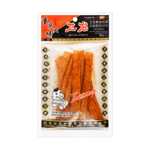 396e48ec91e939ae3479f57b65c814af_757x757.png Big Latiao - Spicy Wheat Flour Strip Chili Snack 102g