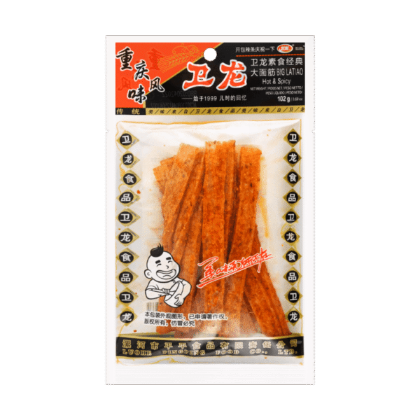 Big Latiao - Spicy Wheat Flour Strip Chili Snack 102g