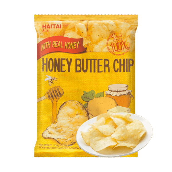 Korean Honey Butter Potato Chips - Value Pack 120g