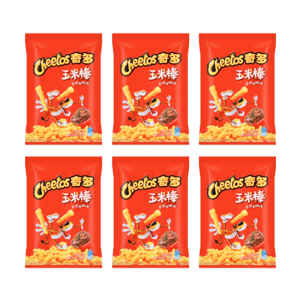 Japanese-Style Grilled Steak Flavor Cheetos 6 Packs 300g